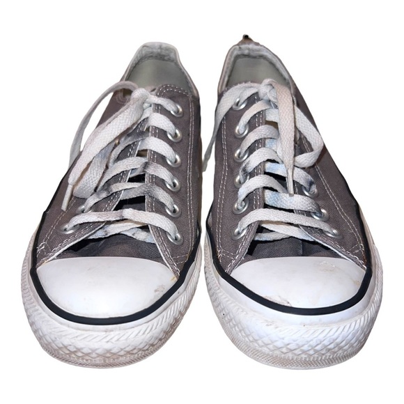 CONVERSE All Star Chuck Taylor Womens Gray Canvas Lace Up Sneakers Sz 7 - Picture 2 of 9